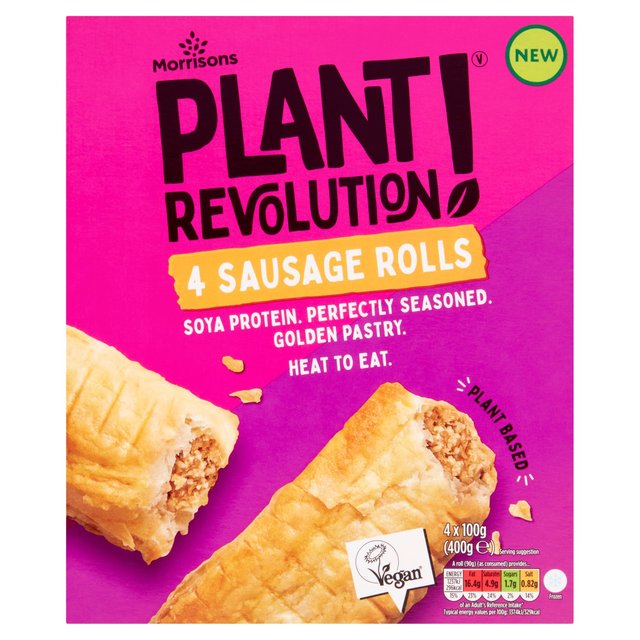 Morrisons Plant Revolution Sausage Rolls 4 x 100g