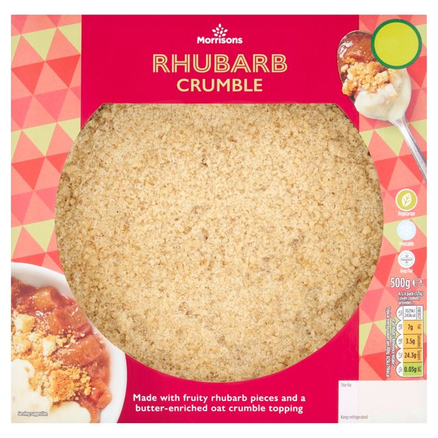 Morrisons Rhubarb Crumble  533g