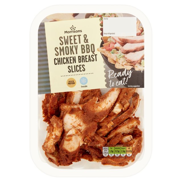 Morrisons BBQ Cooked Chicken Slices  160g