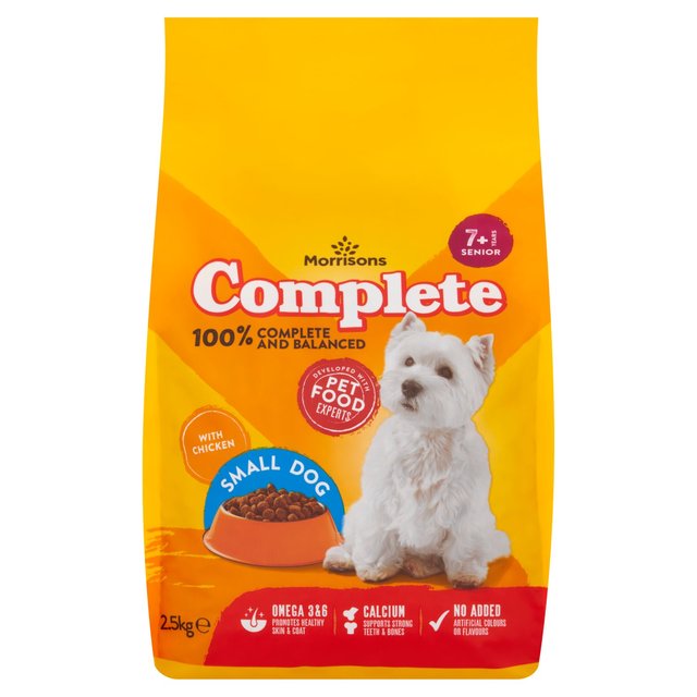 Morrisons Complete Senior Small Dog Complete Dry Food With Chicken 2.5kg