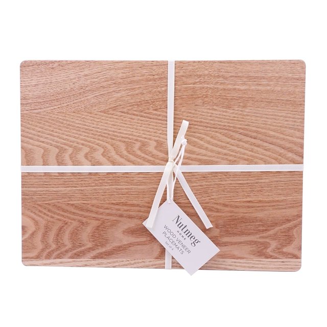 Morrisons Wood Veneer Placemats  4 per pack