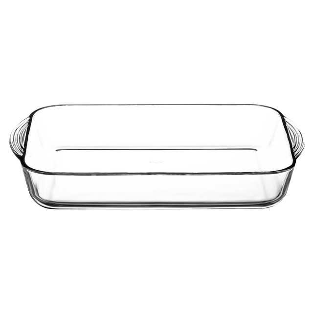 Nutmeg Home Glass Rectangular Roaster 33cm 