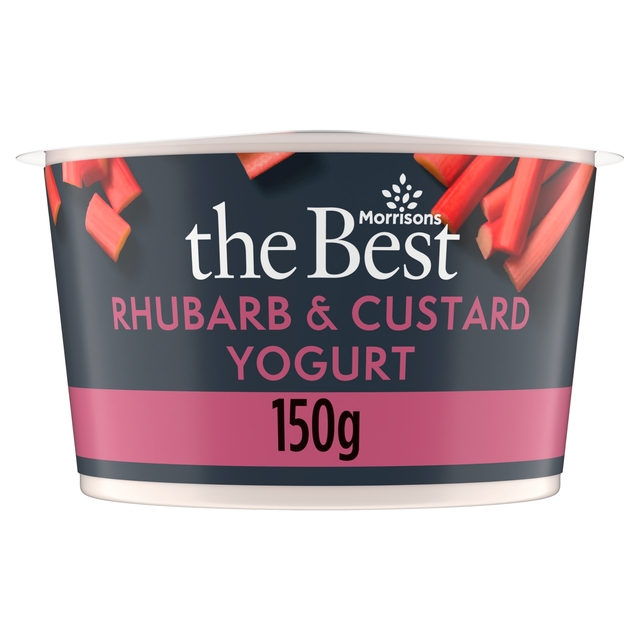 Morrisons The Best Rhubarb And Custard Yoghurt 150g