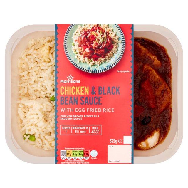 Morrisons Chicken Black Bean & Fried Rice 375g