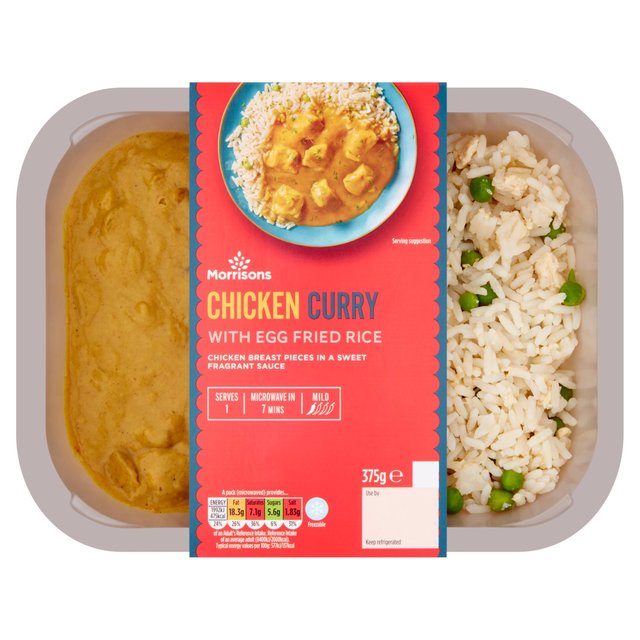 Morrisons Chinese Chicken Curry & Egg Fried Rice 375g