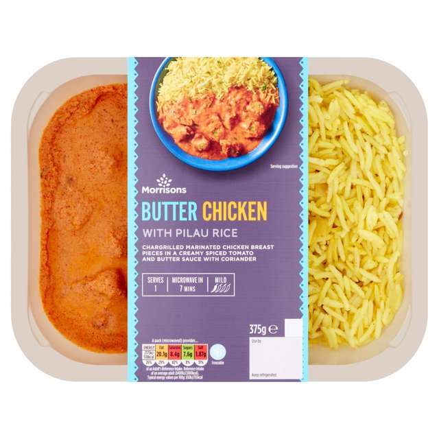 Morrisons Butter Chicken & Pilau Rice 375g