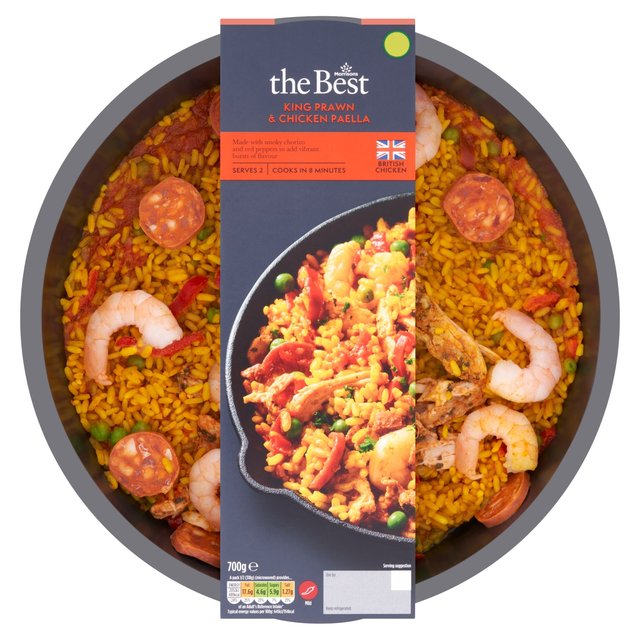 Morrisons The Best King Prawn Chicken & Chorizo Paella 700g