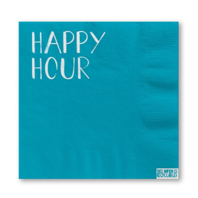 Nutmeg Home Neon Happy Hour Napkins 20 per pack