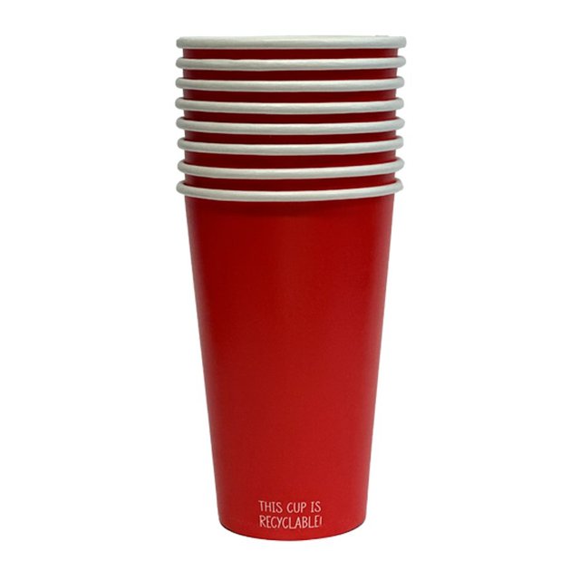 Nutmeg Home Red Cups 16oz 8pk 