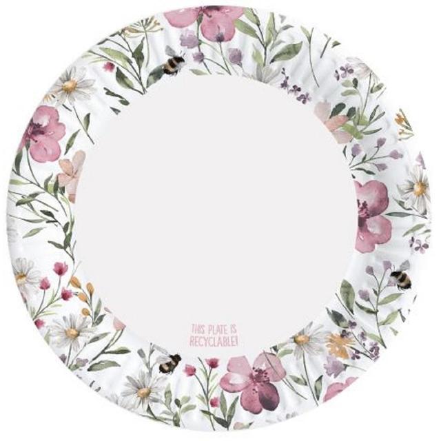 Nutmeg Home Spring Floral Plates 10 per pack HelloSupermarket