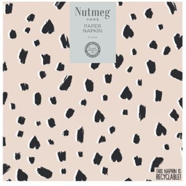 Nutmeg Home Leopard Marks Napkins 20 per pack