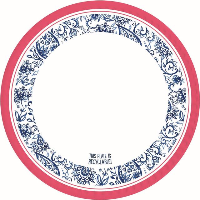 Nutmeg Home Paisley Plates 10 per pack