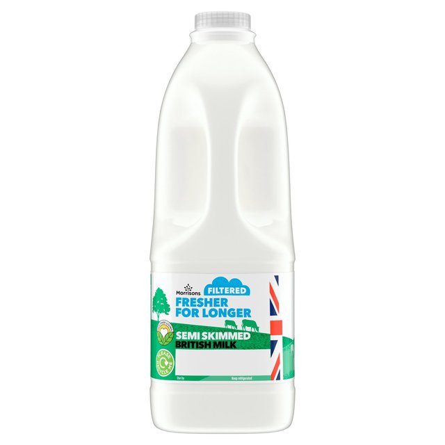 Morrisons Filtered Milk Semi Skimmed 2L