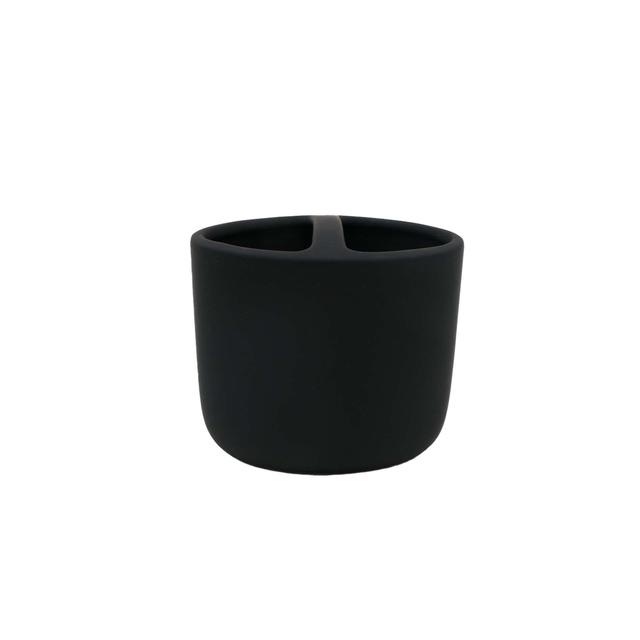 Nutmeg Home Matt Black Double Toothbrush Holder 