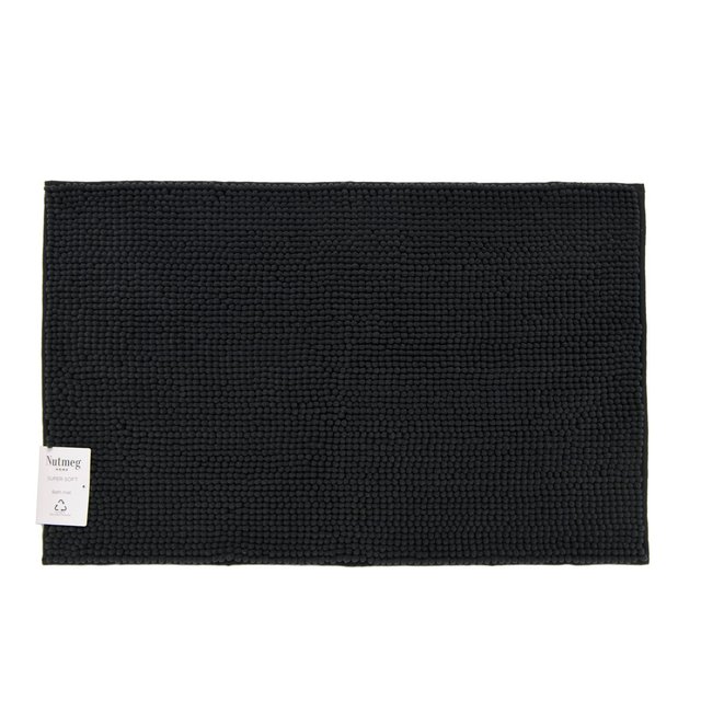 Nutmeg Graphite Grey Super Soft Bath Mat 