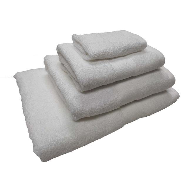 Nutmeg White Super Soft Bath Sheet 