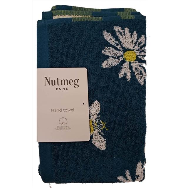 Nutmeg Bee & Daisy Design Hand Towel 