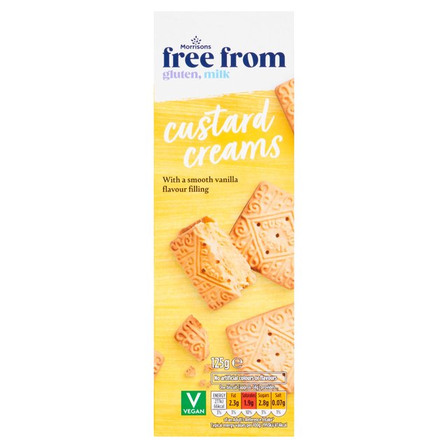 Morrisons Free From Custard Creams 125g