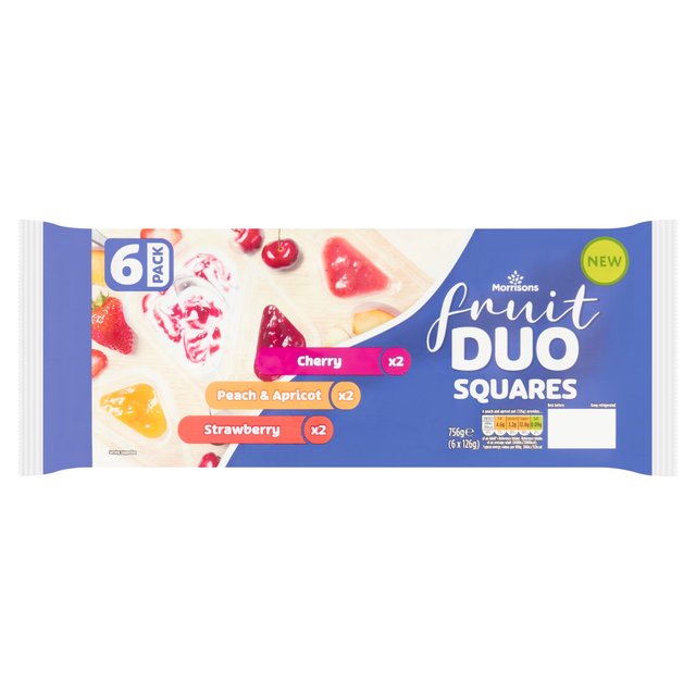 Morrisons Fruit Duo Squares Split Pot Yoghurt  6 x 126g