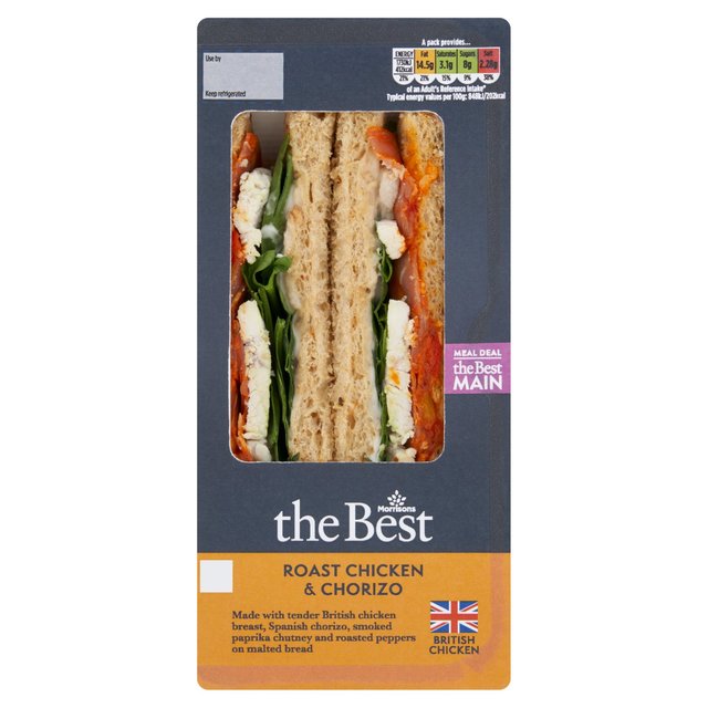 Morrisons The Best Chicken & Chorizo Sandwich 204g