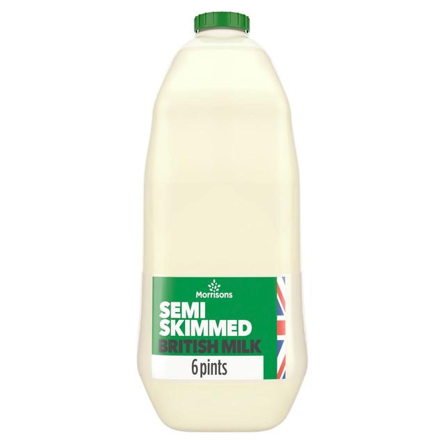 Morrisons British Semi Skimmed Milk 6 Pint 3.408L