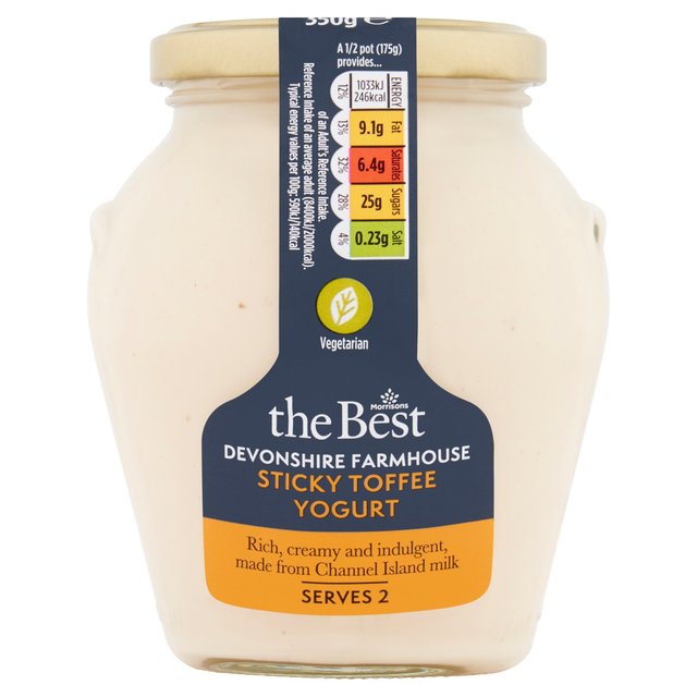 Morrisons The Best Sticky Toffee Yoghurt Jar Limited Edition 350g