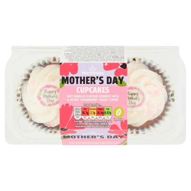 Morrisons Mother's Day Twin Pack Cupcakes 