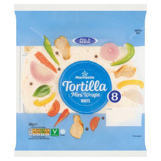 Morrisons 8 Mini Plain Tortillas 