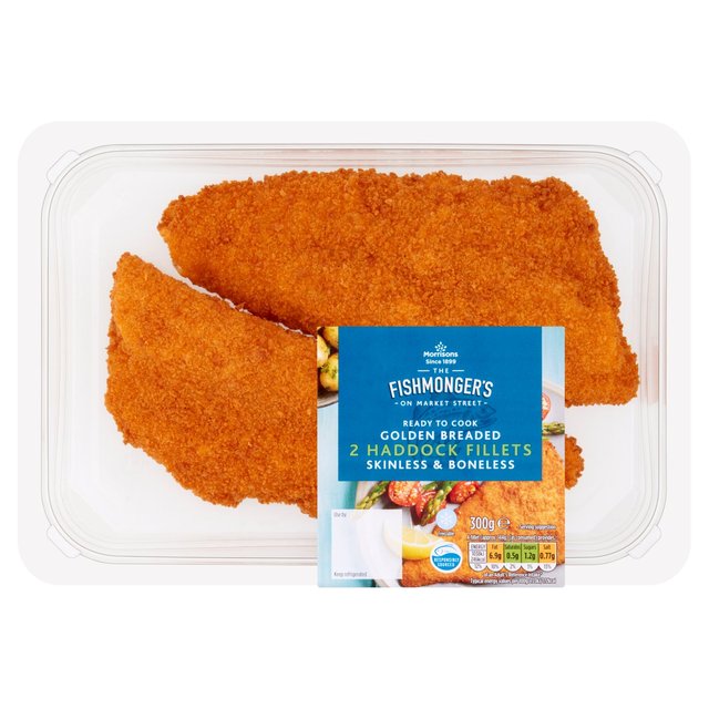 Morrisons Market Street Golden Breaded Haddock 300g