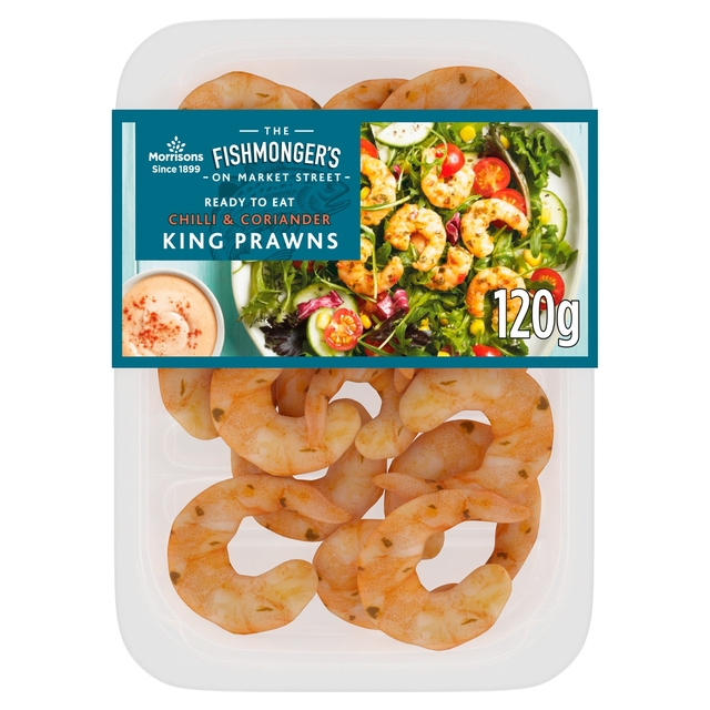 Morrisons Market St Chilli & Coriander Marinated King Prawns 120g