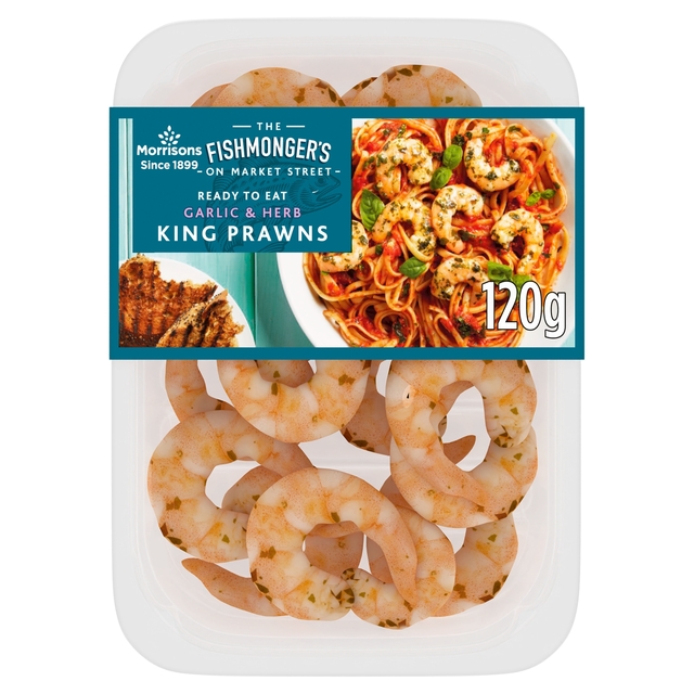 Morrisons Market St Garlic & Herb Marinated King Prawns 120g