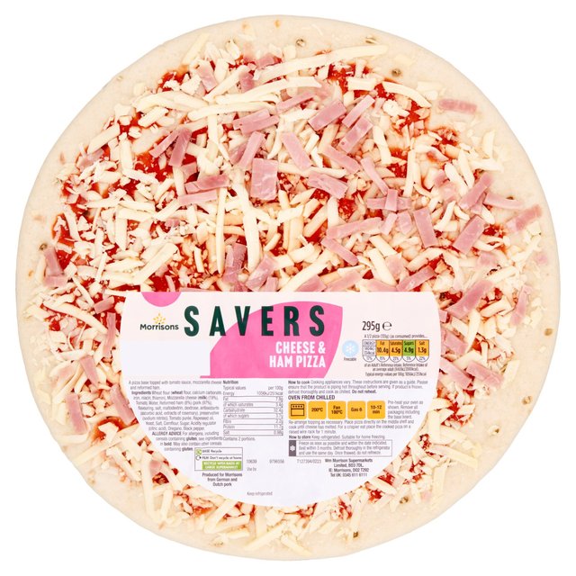 Morrisons Savers 10" Cheese & Ham Pizza 295g