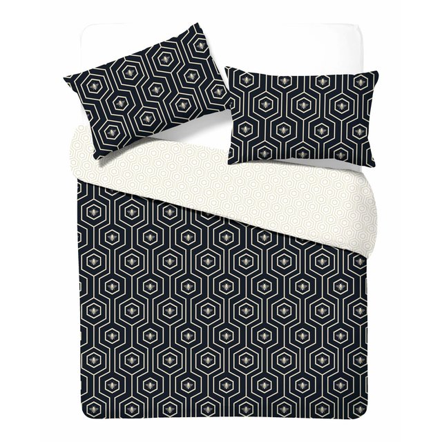 Nutmeg Home Easy Care Deco Bee Duvet Set King 