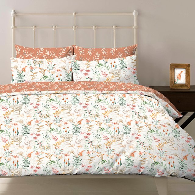 Nutmeg Home 100% Cotton Country Floral Duvet Set Double 