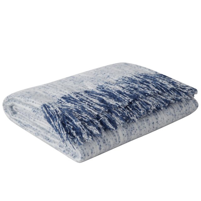 Nutmeg Home Navy Space Dye Throw 150 x 200cm