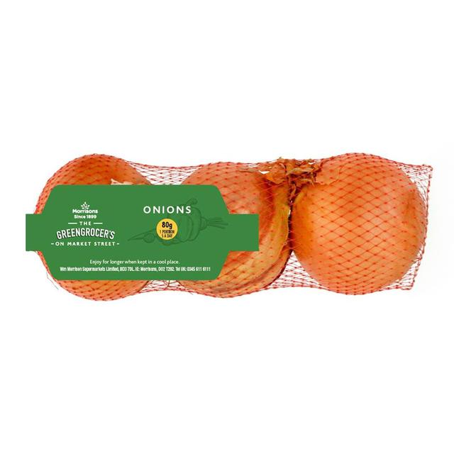 Morrisons Onions 3 per pack