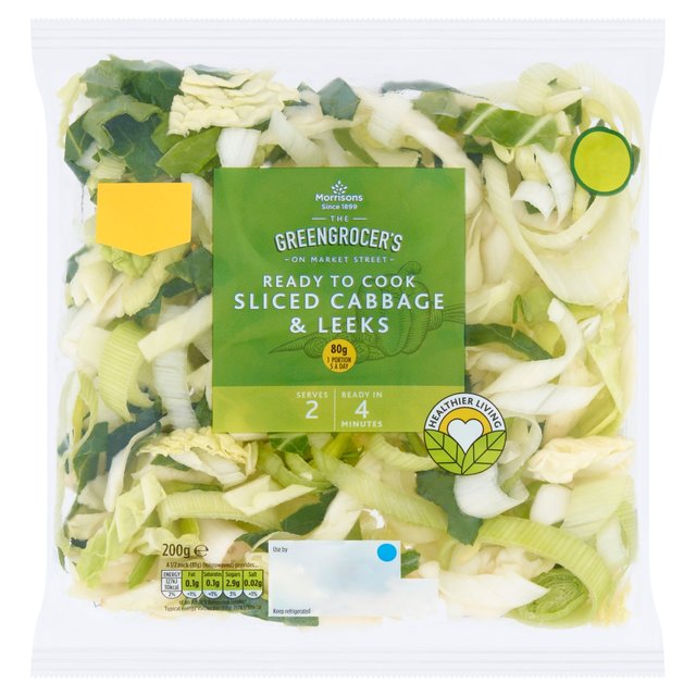 Morrisons Cabbage & Sliced Leeks 200g