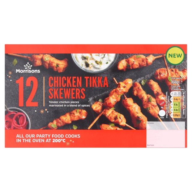 Morrisons Chicken Tikka Skewers 168g