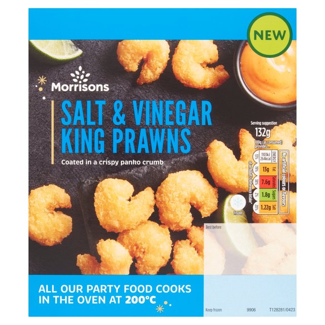 Morrisons Salt & Vinegar Panko Prawns 132g