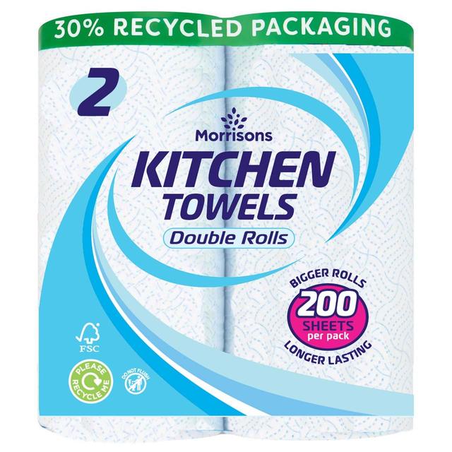 Morrisons 2 Double Kitchen Rolls 2 per pack