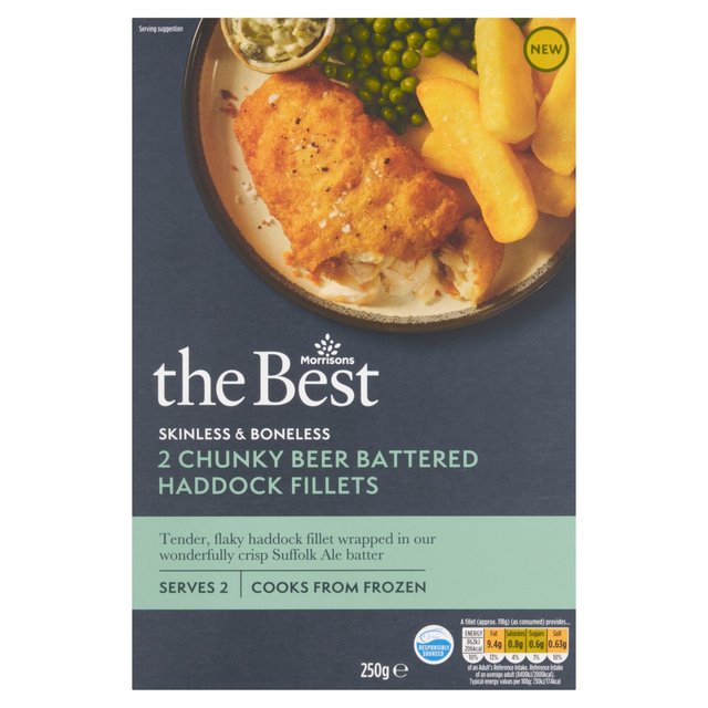 Morrisons The Best Beer Batter Haddock 250g