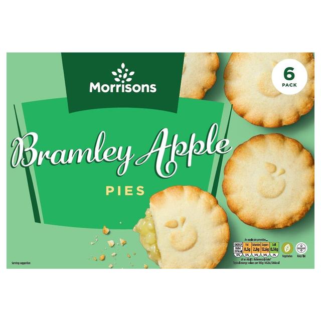 Morrisons Apple Pies 6 per pack