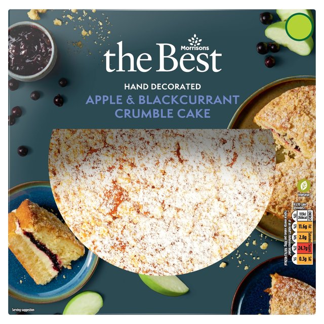 Morrisons The Best Apple & Blackcurrant Crumble Cake 
