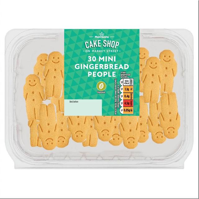 Morrisons Mini Gingerbread People  30 per pack