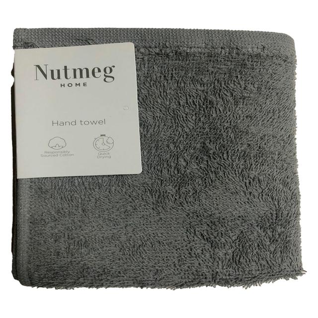 Nutmeg Home Mid Grey Bath Towel 