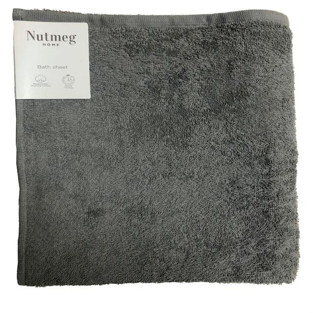 Nutmeg Home Mid Grey Bath Sheet  