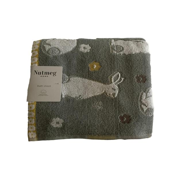 Nutmeg Home Bunny Bath Sheet 