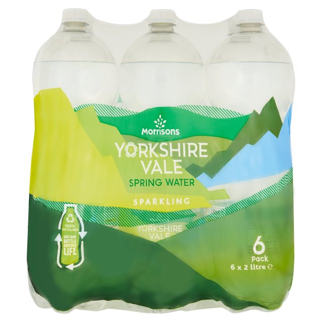 Morrisons Yorkshire Vale Sparkling Spring Water 6 x 2L