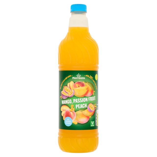 Morrisons Mango, Peach & Passionfruit Squash 1L