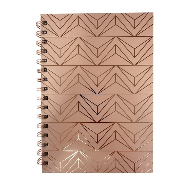 Nutmeg Pink And Gold A5 Notebook 